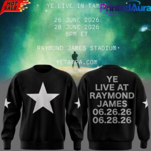 Tampa SWEATSHIRT 2026 Ye Live Concert Tour Raymondames Stadium