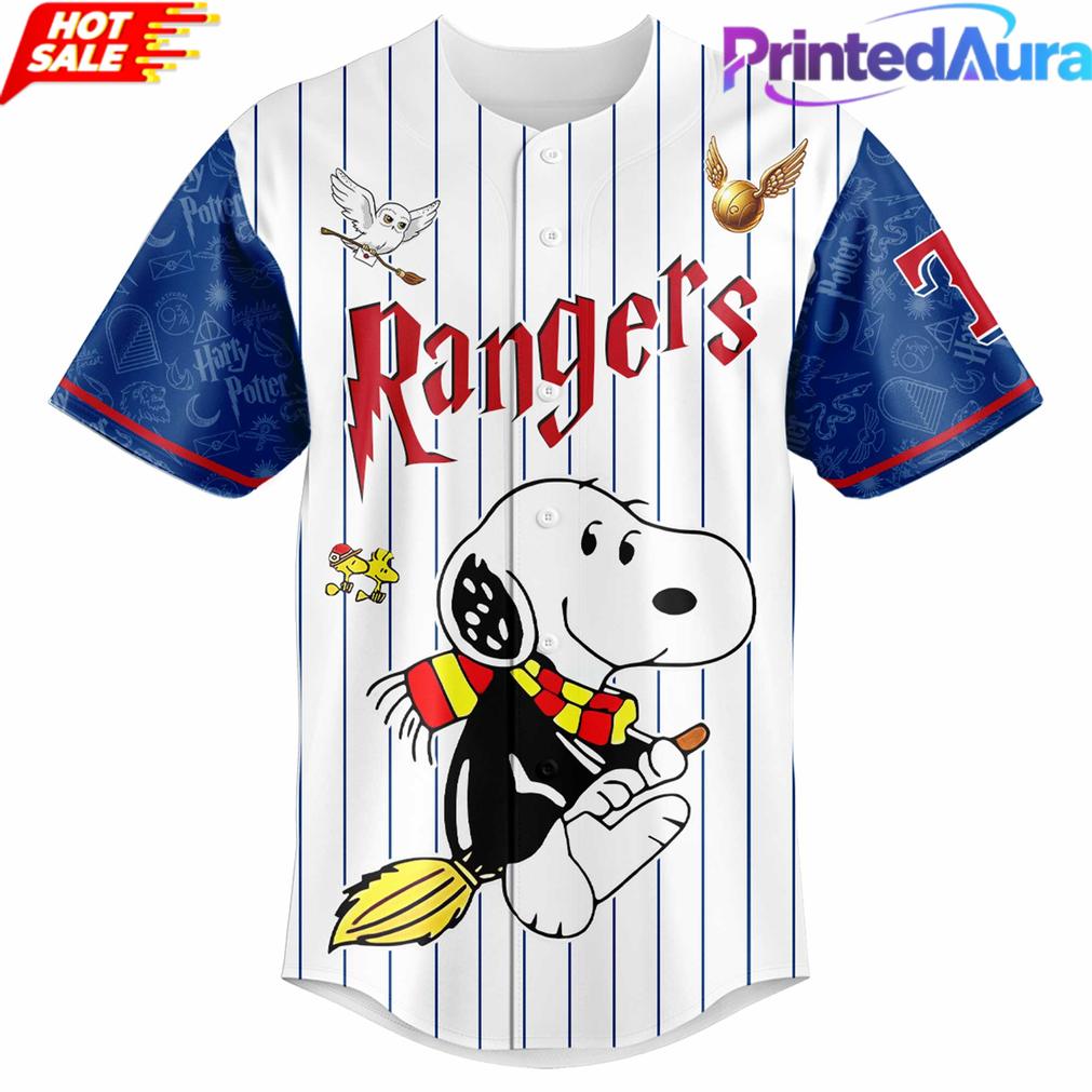 Texas Rangers Peanuts Harry Potter 2026 Baseball Jersey Texas Rangers Peanuts Harry Potter 2026 Baseball Jersey