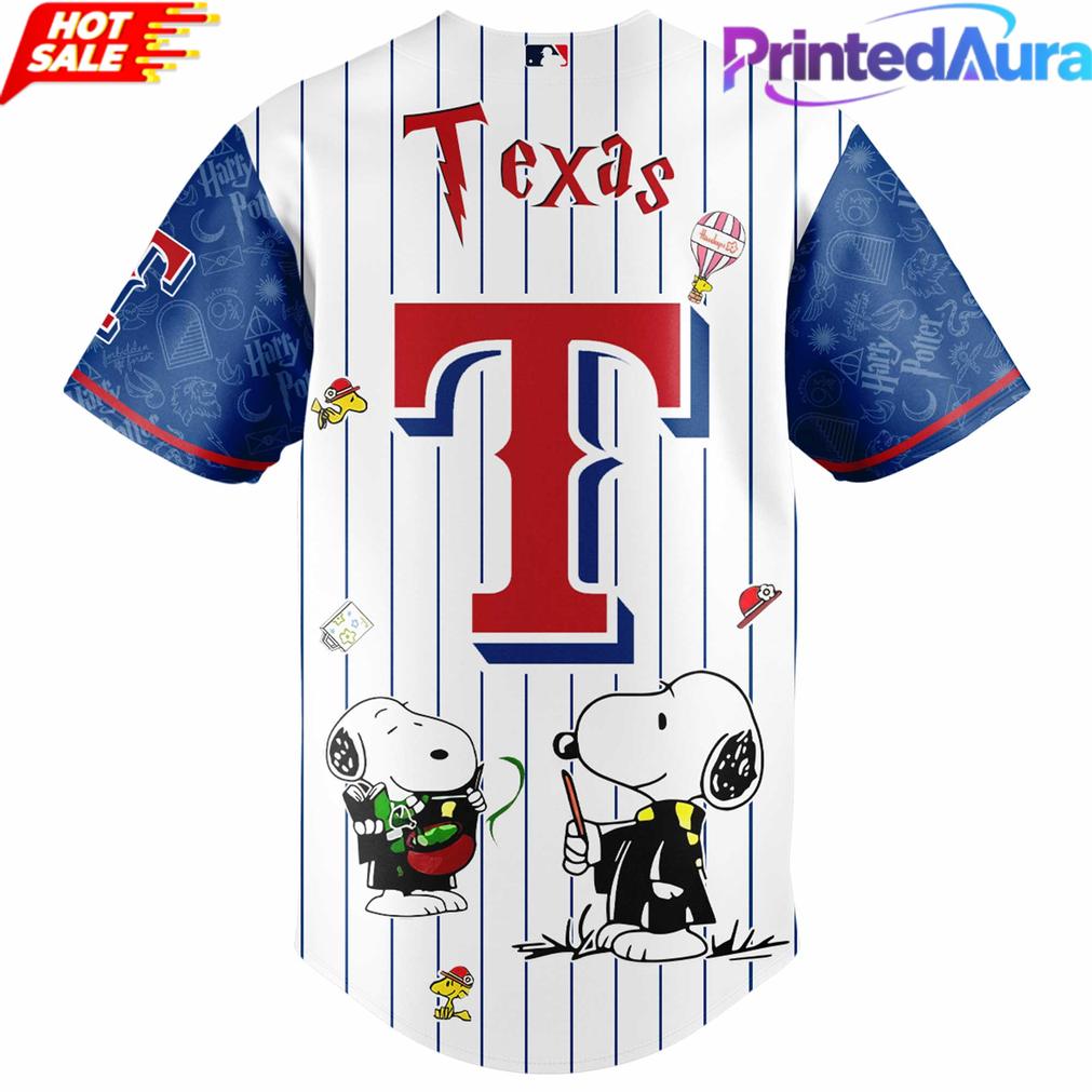 Texas Rangers Peanuts Harry Potter 2026 Baseball Jersey Texas Rangers Peanuts Harry Potter 2026 Baseball Jersey