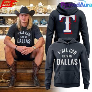 Texas Rangers x Erling Haaland Y’all Can Kiss My Dallas Edition Hoodie