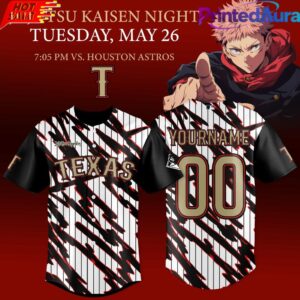 Texas Rangers x Jujutsu Kaisen Night 2026 Baseball Jersey