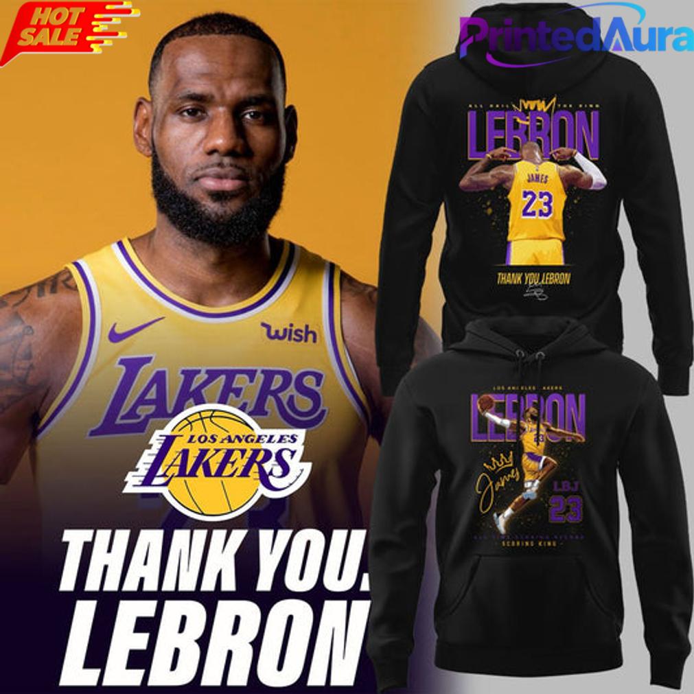 Thank you LeBron Los Angeles Lakers Hoodie Thank you LeBron Los Angeles Lakers Hoodie