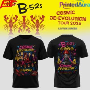 The B-52s x DEVO – Cosmic De-Evolution Tee