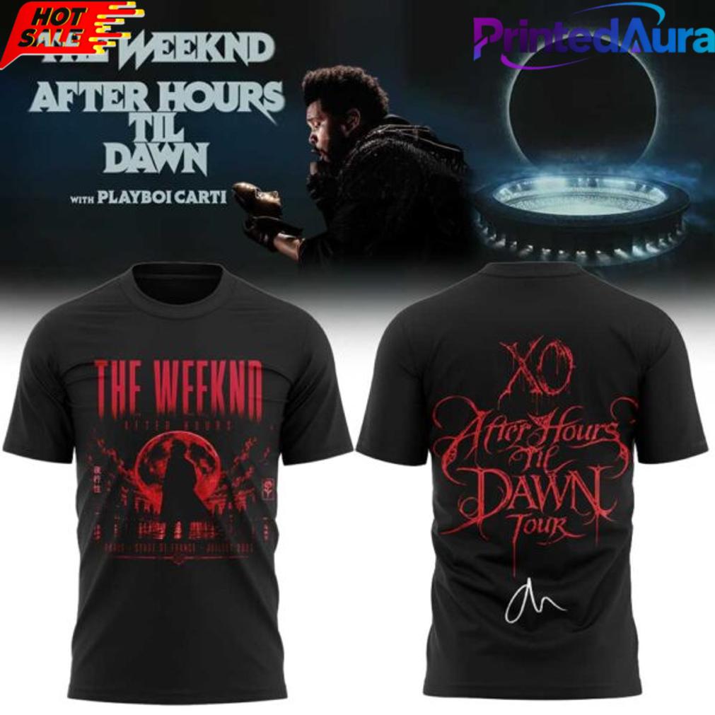 The Weeknd After Hours Til Dawn 2026 Stadium Tour Signature Limited T-Shirt The Weeknd After Hours Til Dawn 2026 Stadium Tour Signature Limited T-Shirt