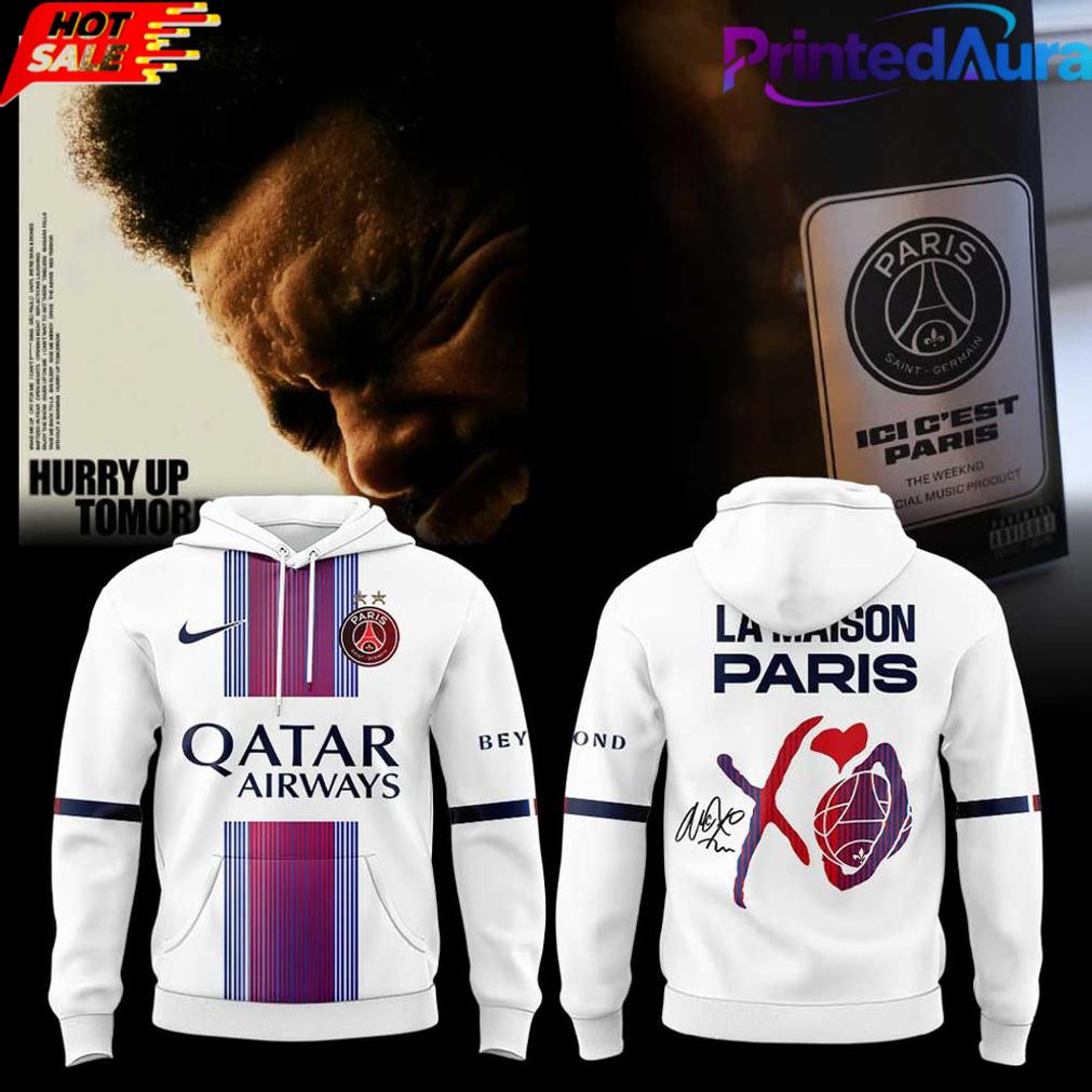 The Weeknd La Maison Paris PSG x XO Limited Hoodie Tee The Weeknd La Maison Paris PSG x XO Limited Hoodie Tee
