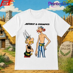 Thin Obelix Comic Asterix And Ozempics Funny Tee