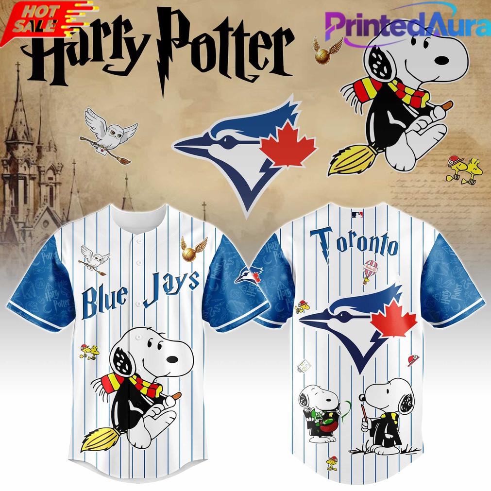 Toronto Blue Jays Peanuts Harry Potter 2026 Edition Baseball Jersey Toronto Blue Jays Peanuts Harry Potter 2026 Edition Baseball Jersey