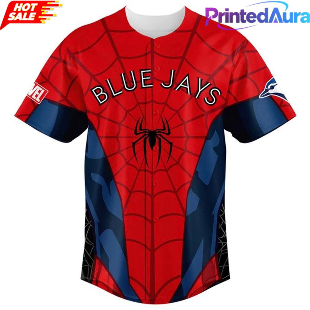 Toronto Blue Jays x Spider-Man Brand New Day 2026 Baseball Jersey Toronto Blue Jays x Spider-Man Brand New Day 2026 Baseball Jersey