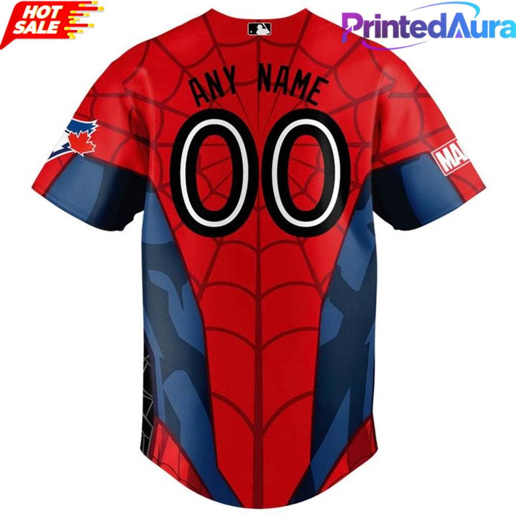 Toronto Blue Jays x Spider-Man Brand New Day 2026 Baseball Jersey Toronto Blue Jays x Spider-Man Brand New Day 2026 Baseball Jersey