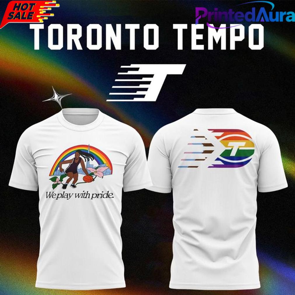 Toronto Tempo 2026 WNBA Pride White Tee Toronto Tempo 2026 WNBA Pride White Tee