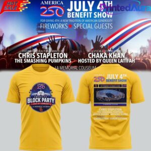 Trojans x America250 July 4th Benefit Show 2026 Yellow Shirt