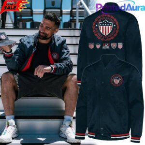 US Soccer Federation Bomber Jacket Team USA Football Fan Gear Streetwear Outwear