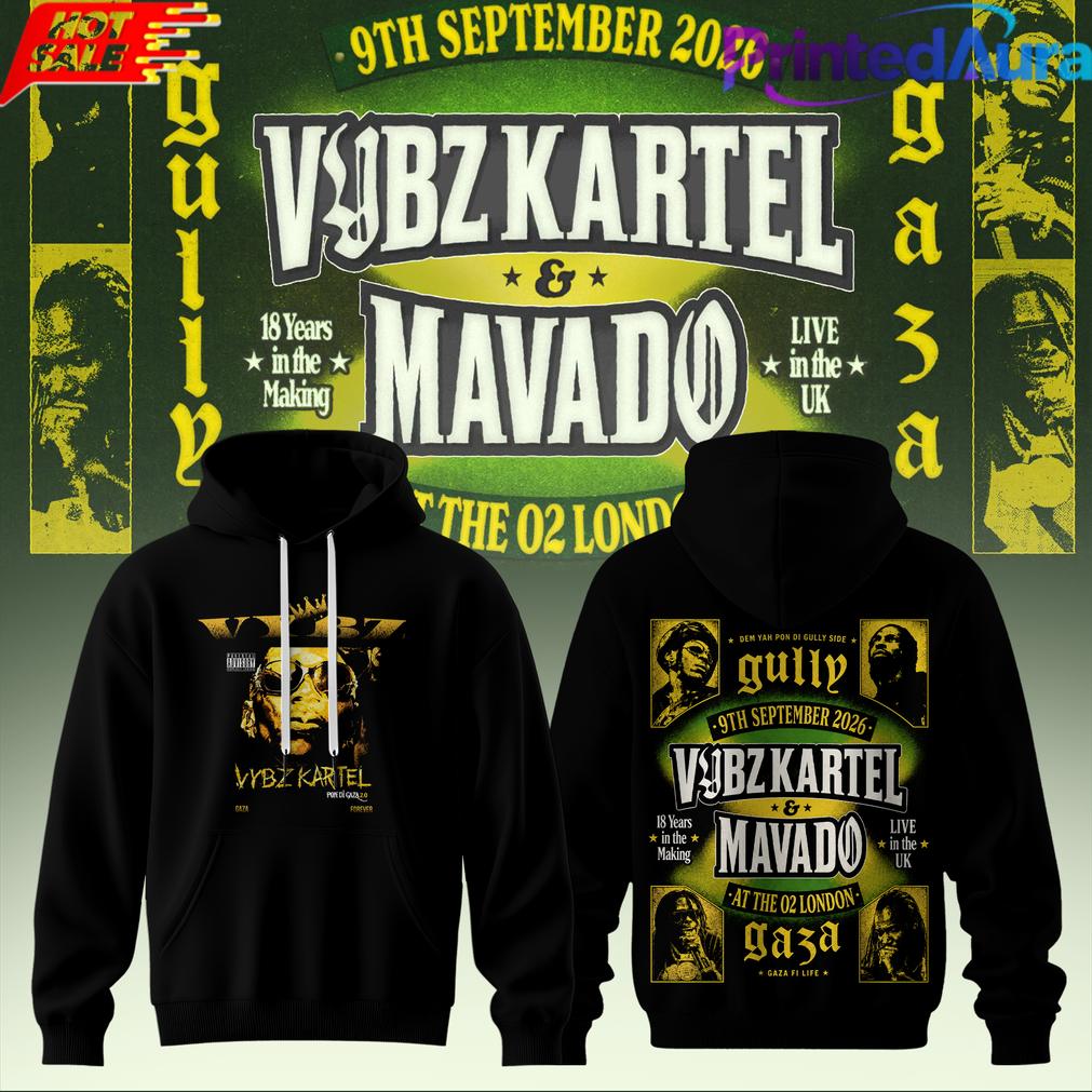 VYBZ KARTEL x MAVADO GAZA vs GULLY COLLECTION HOODIE VYBZ KARTEL x MAVADO GAZA vs GULLY COLLECTION HOODIE
