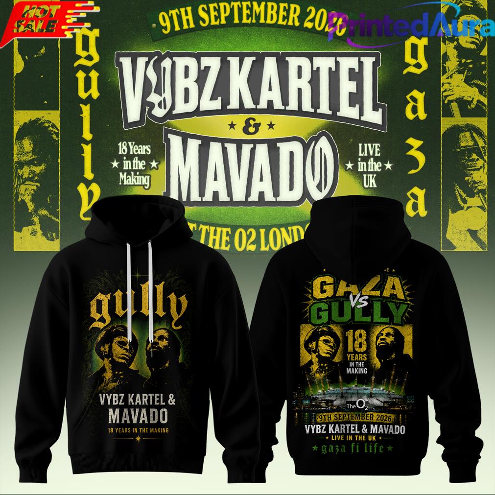 VYBZ KARTEL x MAVADO GAZA vs GULLY COLLECTION HOODIE VYBZ KARTEL x MAVADO GAZA vs GULLY COLLECTION HOODIE