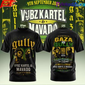 VYBZ KARTEL x MAVADO GAZA vs GULLY COLLECTION T-SHIRT