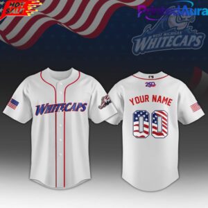 West Michigan Whitecaps 250th Anniversary 4th of July Jersey