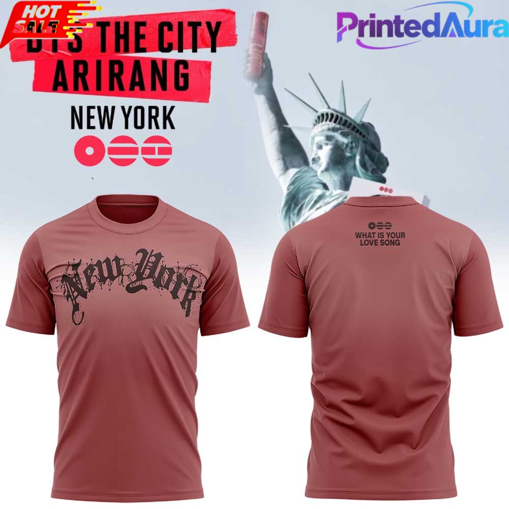 BTS WORLD TOUR 'ARIRANG' in New York 2D T-Shirt - Premium Graphic