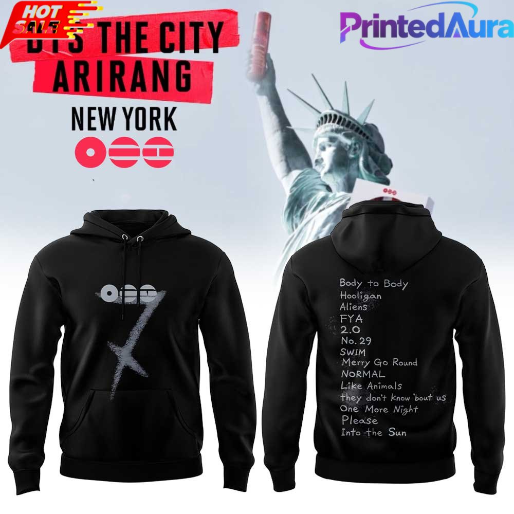 BTS WORLD TOUR 'ARIRANG' in New York Hoodie - Premium Graphic