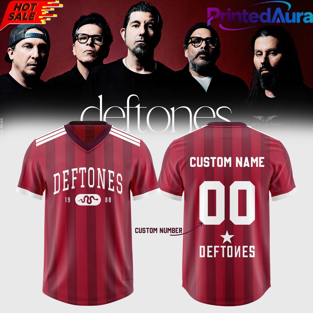 DEFTONES 2026 EU & UK Summer Tour Limited Football Jersey