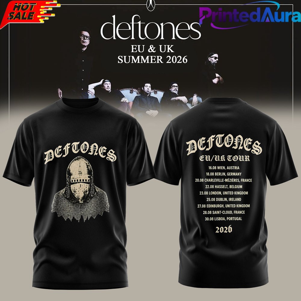 DEFTONES 2026 EU & UK Summer Tour Limited T-Shirt - Premium