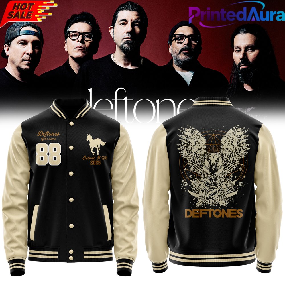DEFTONES 2026 Tour Bomber Jacket - Premium Graphic Apparel Collective