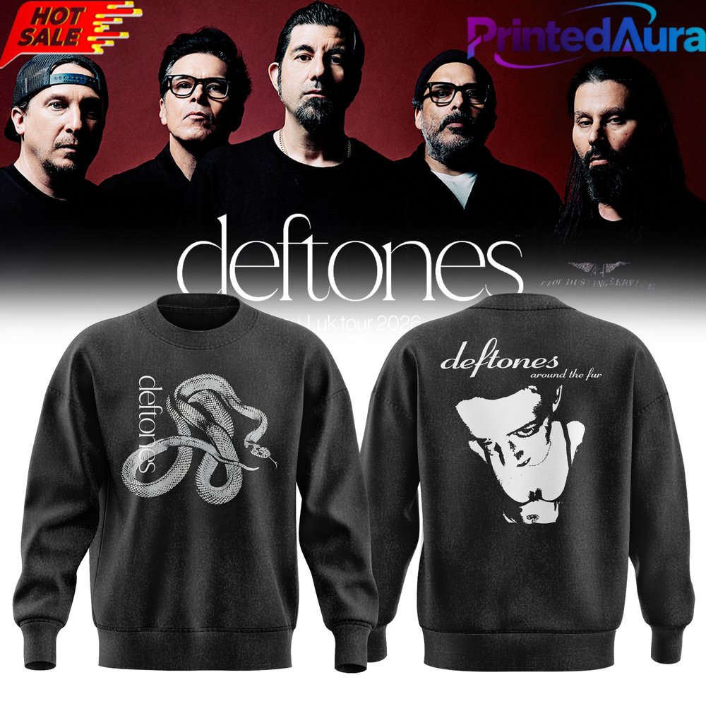 DEFTONES 2026 Tour Sweatshirt - Premium Graphic Apparel Collective