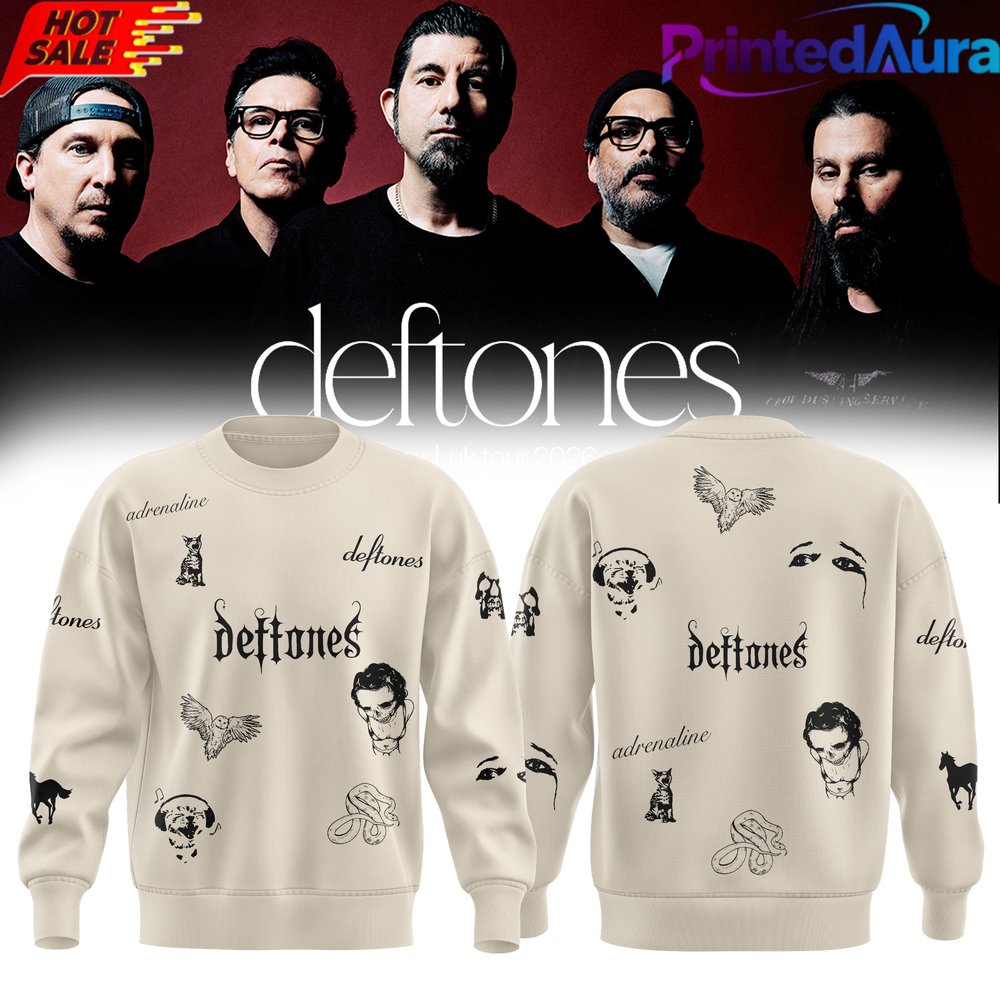 DEFTONES 2026 Tour Sweatshirt - Premium Graphic Apparel Collective