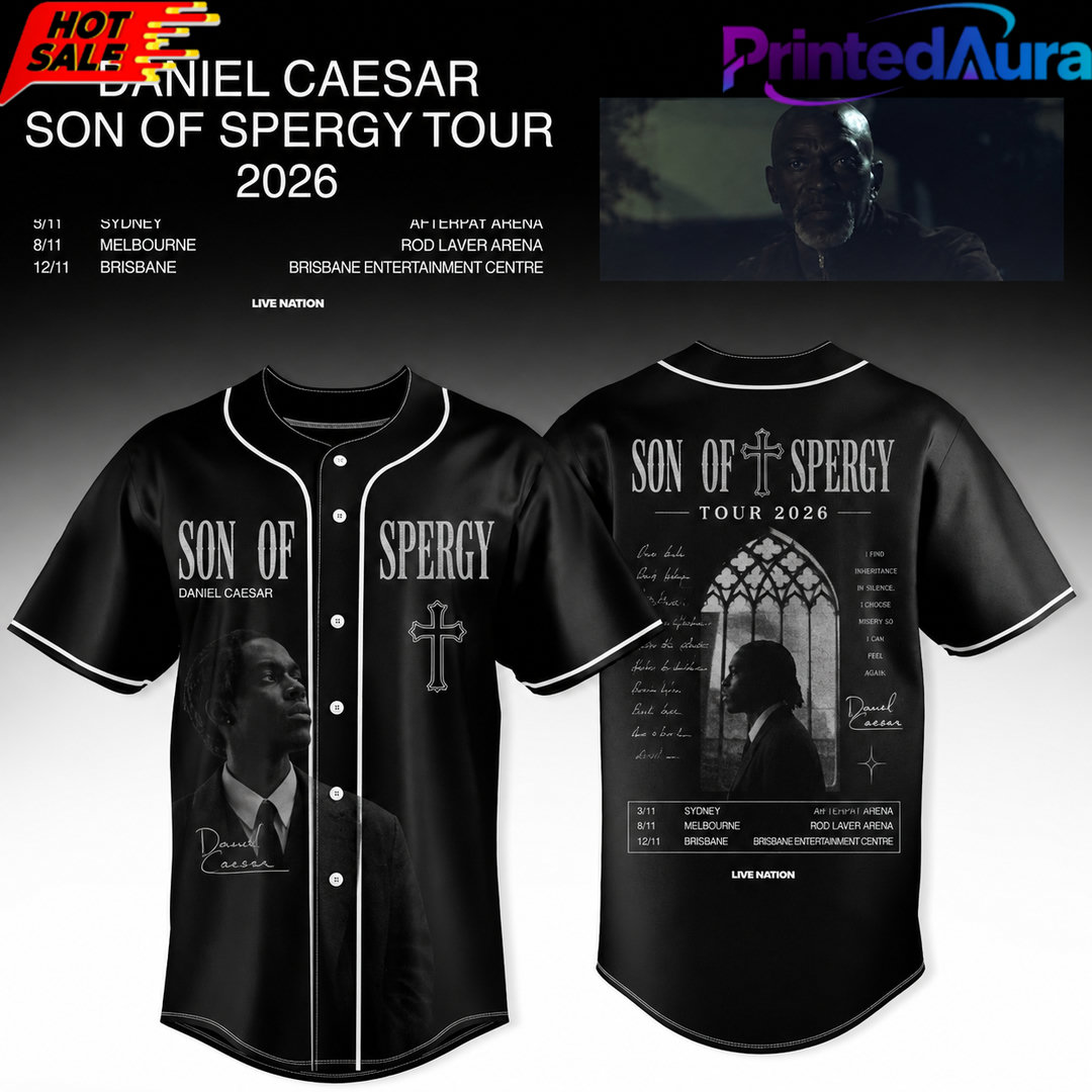 Daniel Caesar's Son of Spergy Tour 2026 Special Baseball Jersey