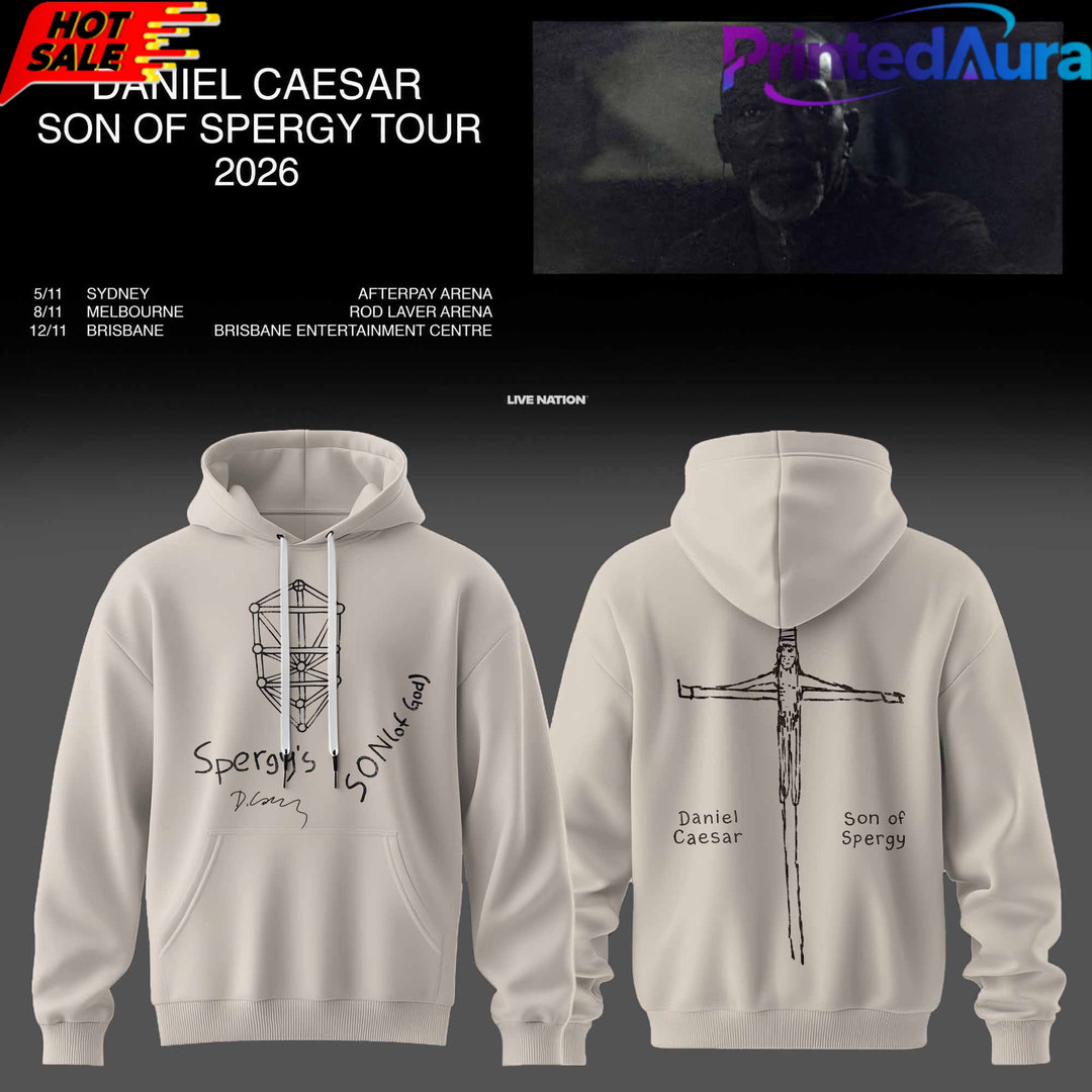 Daniel Caesar's Son of Spergy Tour 2026 Special Hoodie - Premium