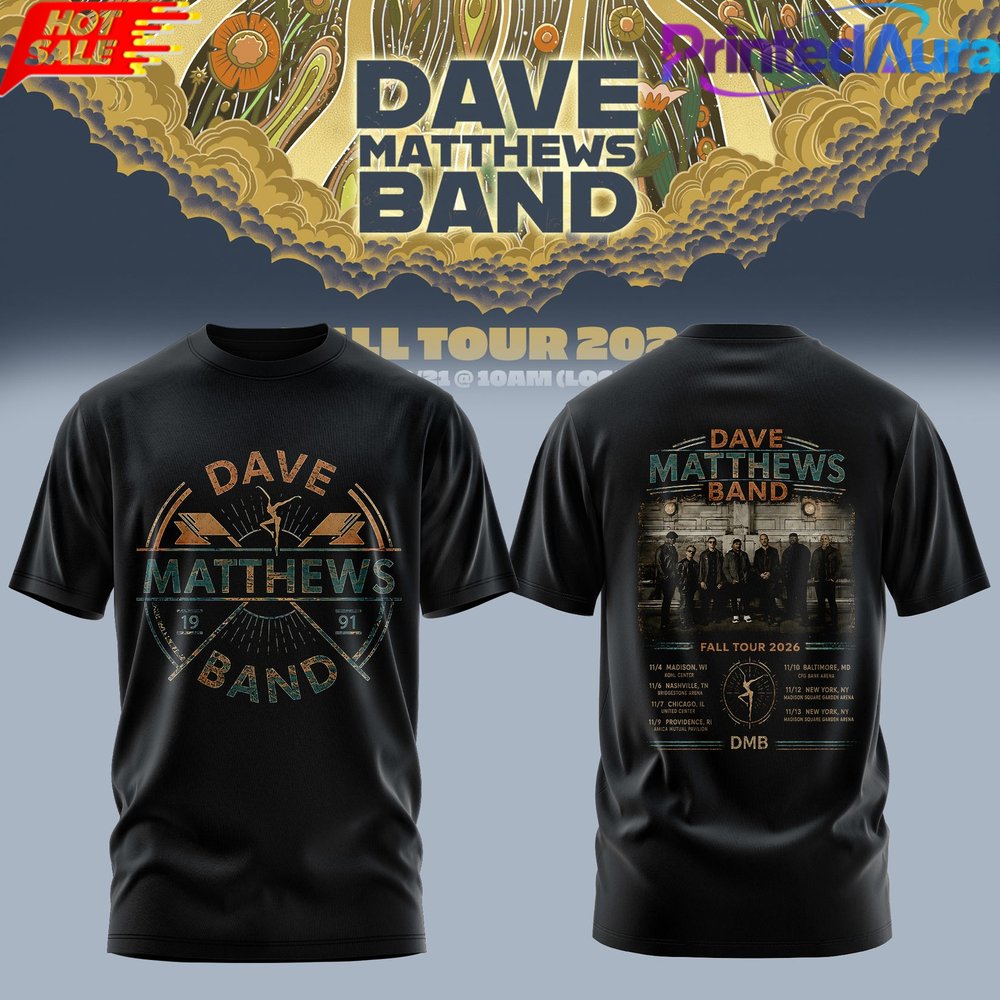 Dave Matthews Band - Fall Tour 2026 Collection T-Shirt - Premium