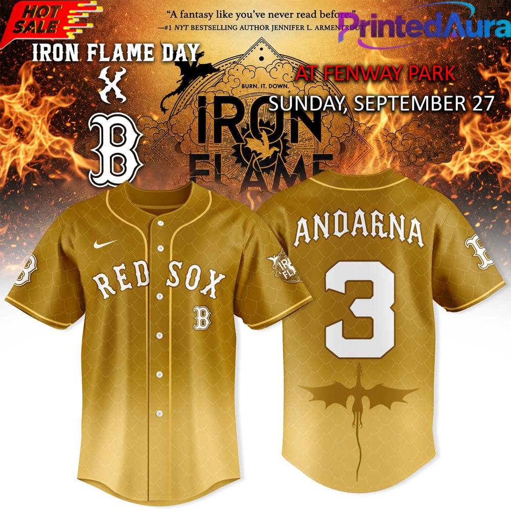 Iron Flame Day x Boston Red Sox 2026 Special Baseball Jersey
