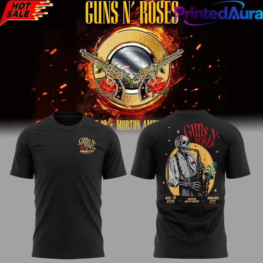 Limited Edition Guns N' Roses Tour 2026 T-Shirt - Premium Graphic