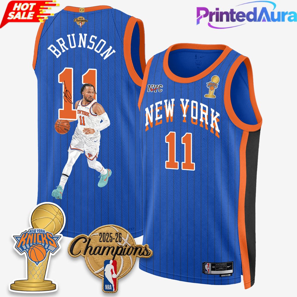 New York Knicks 2026 Basketball Jalen Brunson Champions Jersey