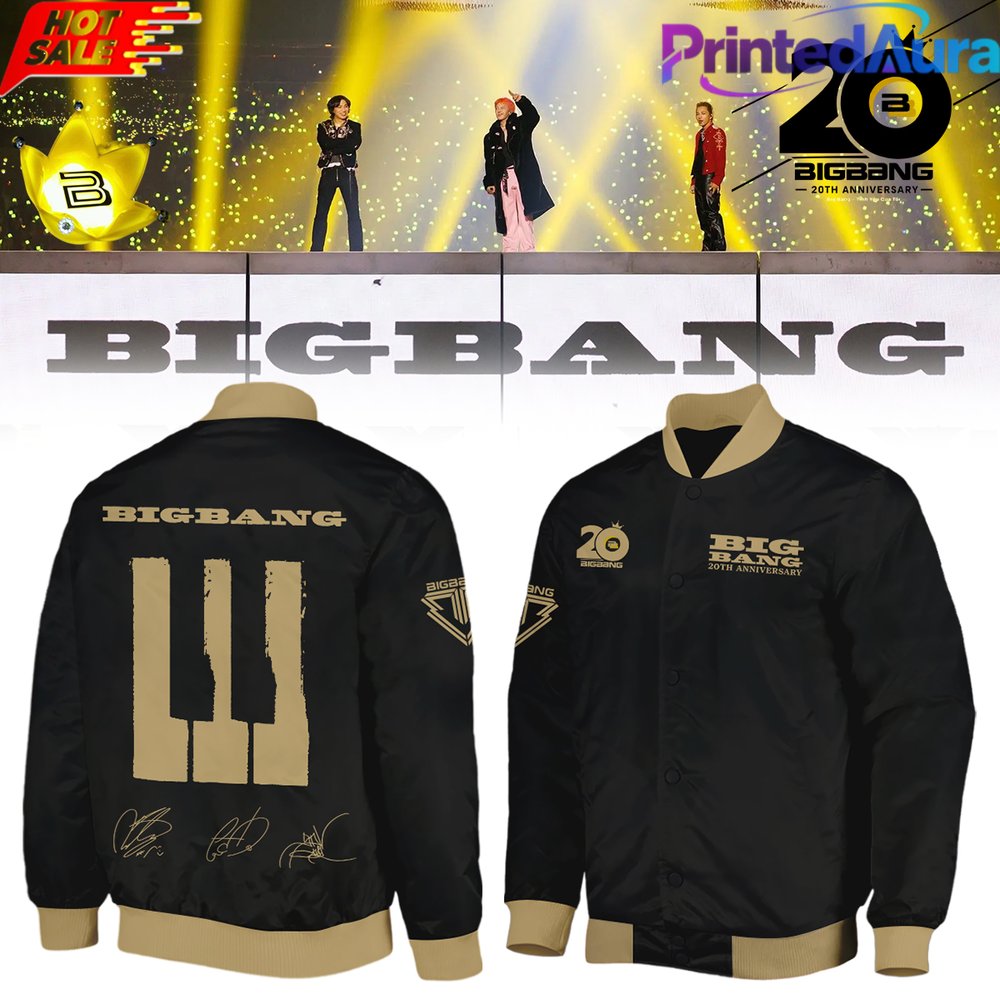 Bigbang 20th Anniversary World Tour Bomber - Premium Graphic