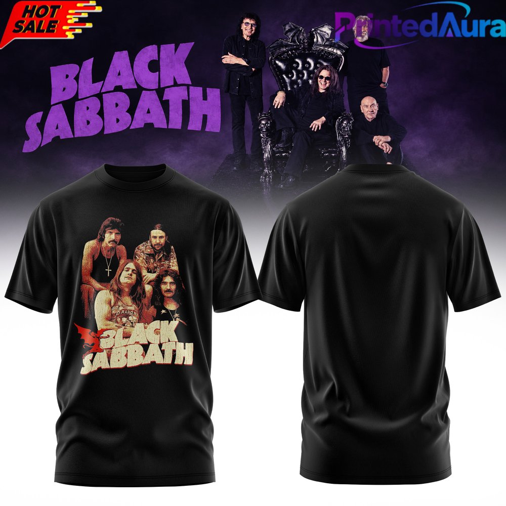 Black Sabbath Back to the Beginning Tour T-Shirt 2D - Premium