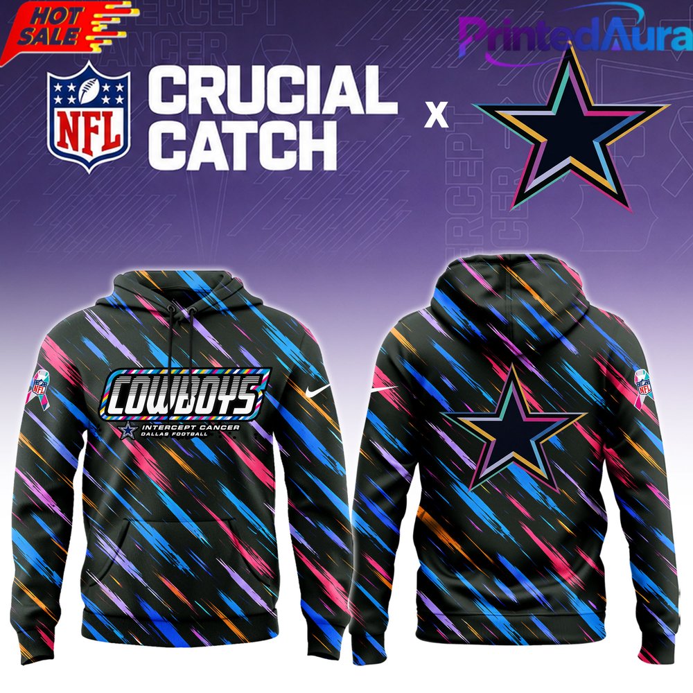 Dallas Cowboys 2026 Crucial Catch Limited Hoodie - Premium Graphic
