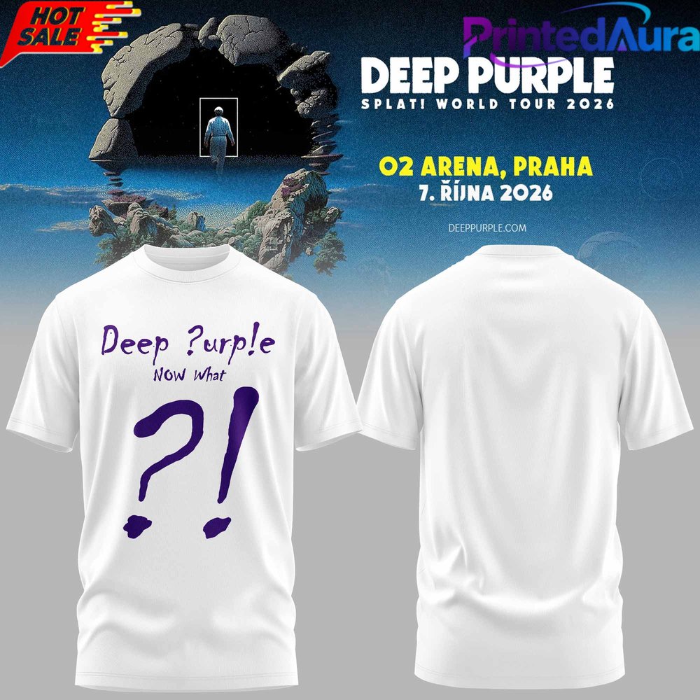 Deep Purple SPLAT! World Tour 2026 Limited Edition T-Shirt 2D
