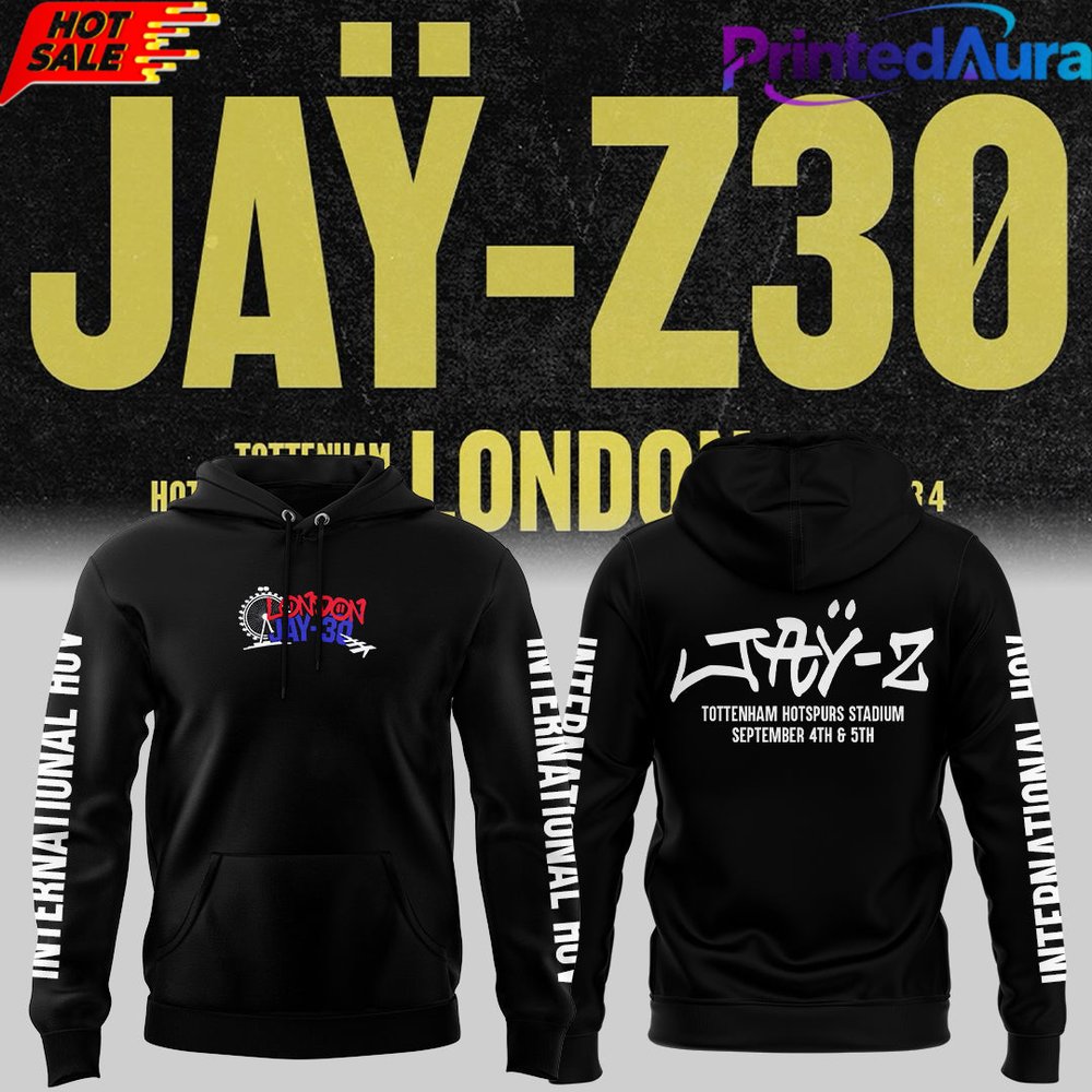 Limited Edition Jay-Z30 Tour London Hoodie - Premium Graphic