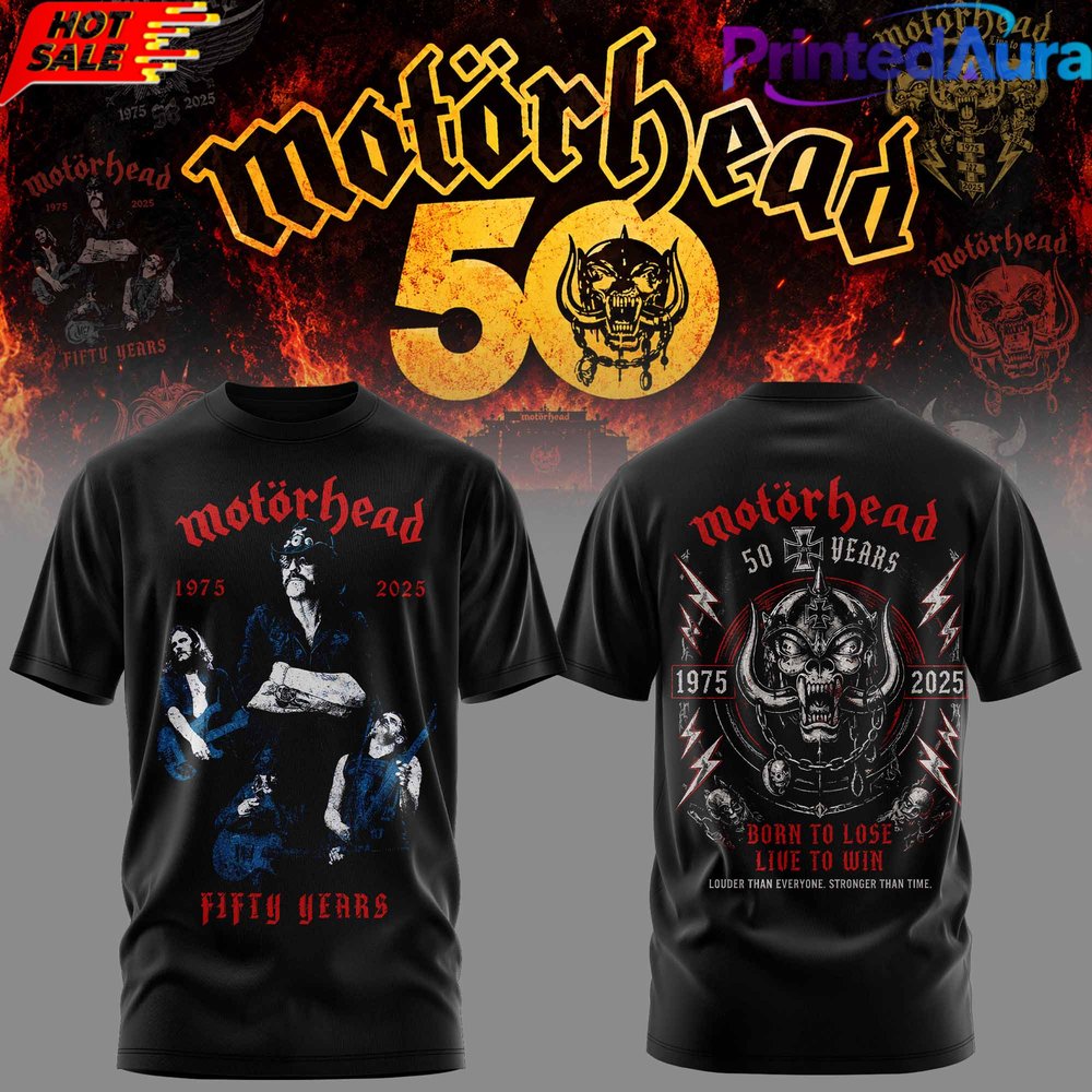 Motorhead 50 Years Anniversary Collections T-Shirt - Premium