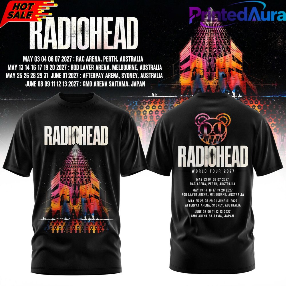 Radiohead Australia Tour 2027 T-Shirt - Premium Graphic Apparel