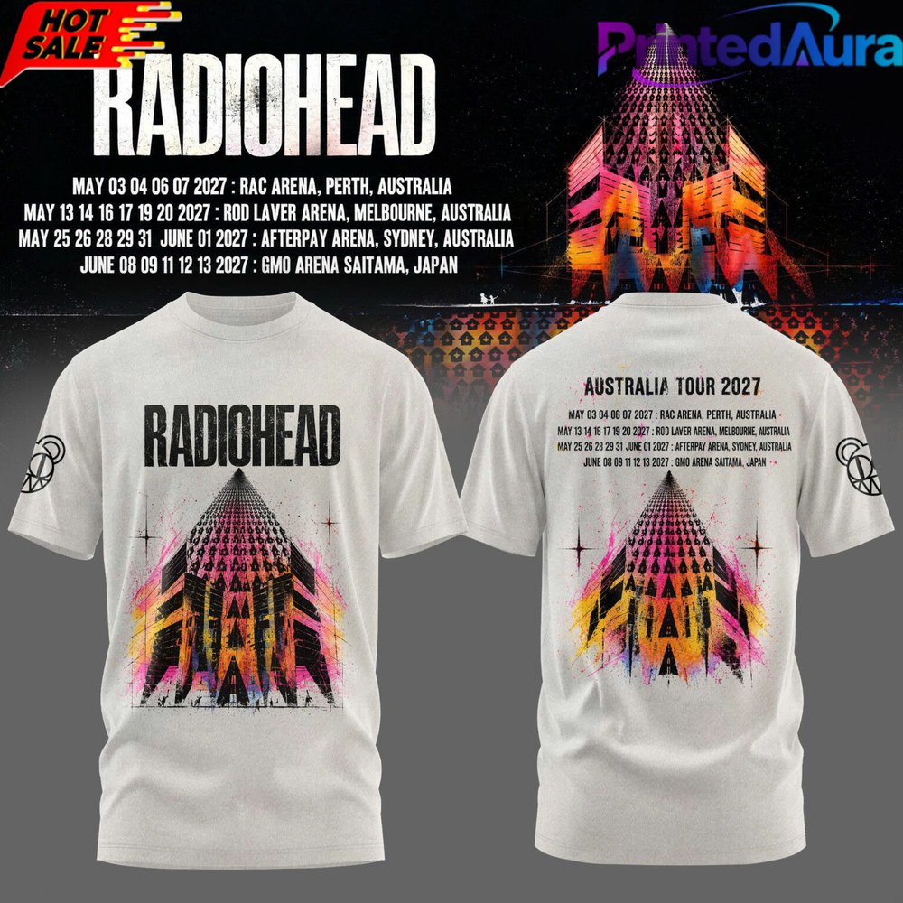 Radiohead Australia Tour 2027 T-Shirt - Premium Graphic Apparel
