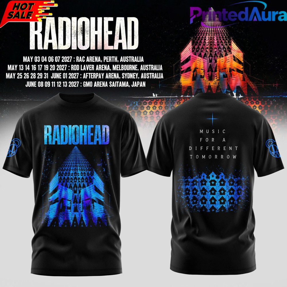 Radiohead Australia Tour 2027 T-Shirt - Premium Graphic Apparel