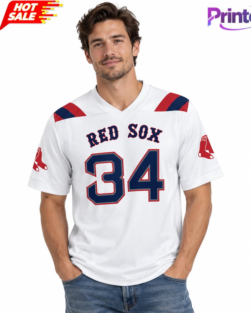 Red Sox David Ortiz Football Jersey 2026 Giveaway - Premium