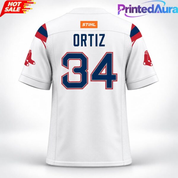 Red Sox David Ortiz Football Jersey 2026 Giveaway - Premium