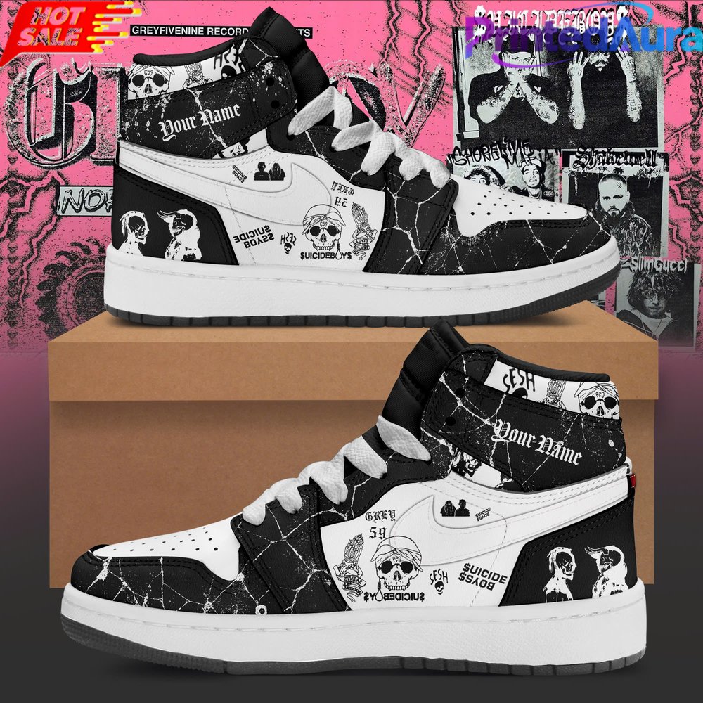 uicideboy$ Grey Day Tour 2026 Air Jordan 1 - Premium Graphic