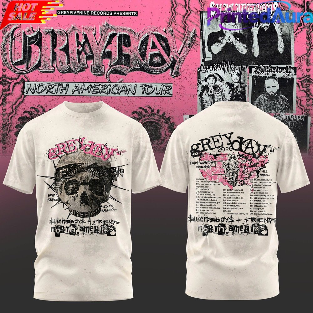 uicideboy$ Grey Day Tour 2026 T-Shirt - Premium Graphic Apparel