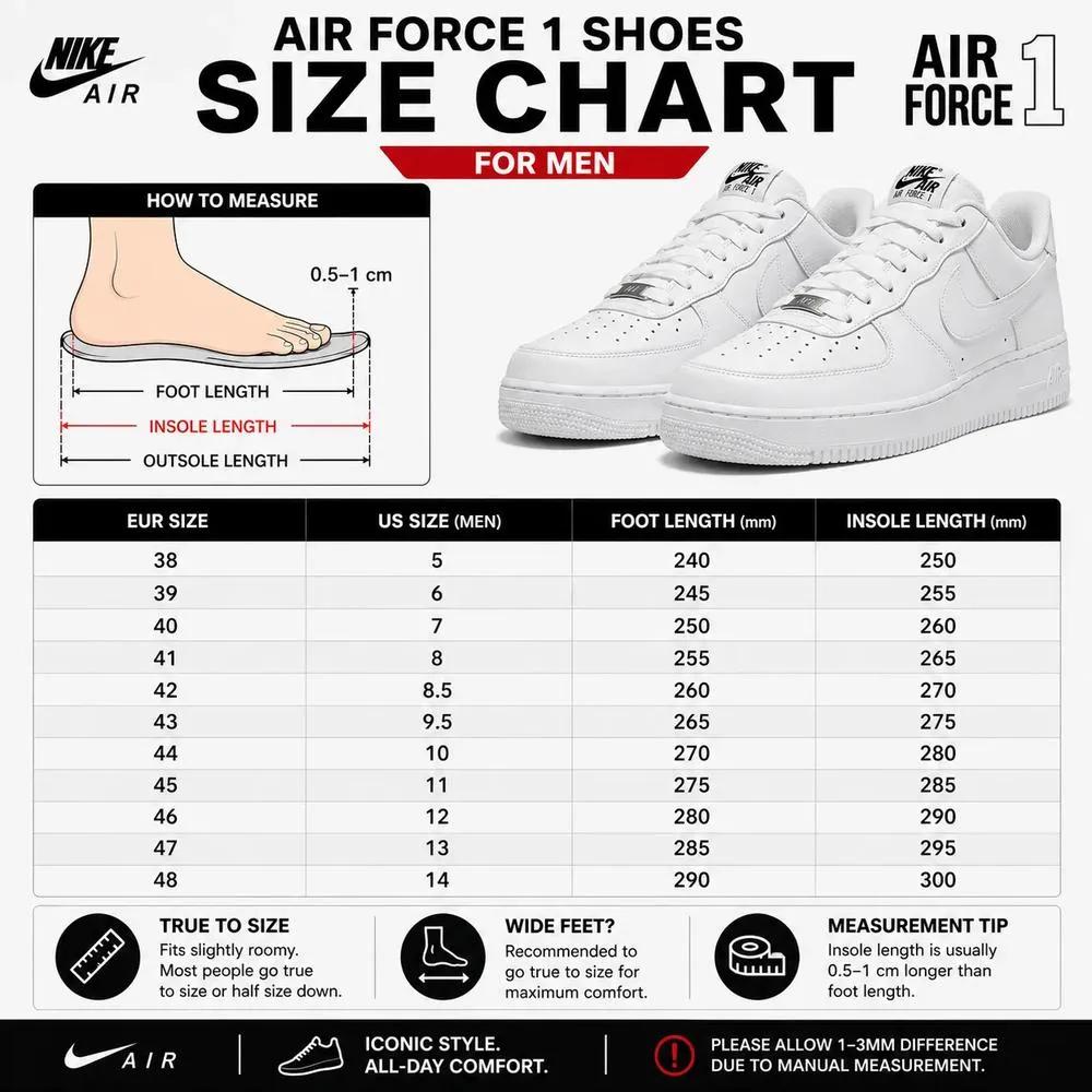 Men Air Jordan 13 Size Chart