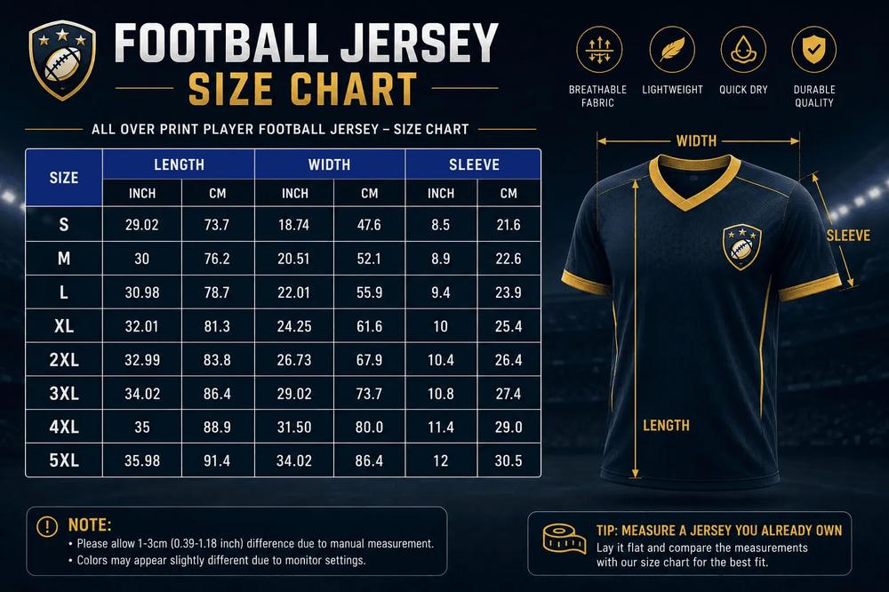 Hawaiian Shirt Size Chart